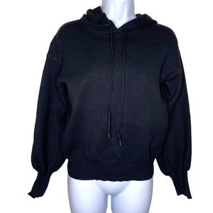 Philosophy Women’s Black Hooded Sweatshirt Size Small